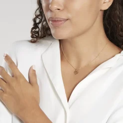 Pendentif Eudocie Coeur Lettre Or Jaune