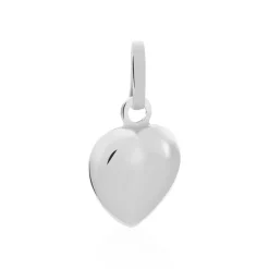 Pendentif Eudocie Coeur Lisse Or Blanc