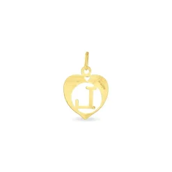 Pendentif Eudocie Coeur Lettre Or Jaune