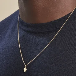 Pendentif Eudocie Coeur Lisse Or Jaune