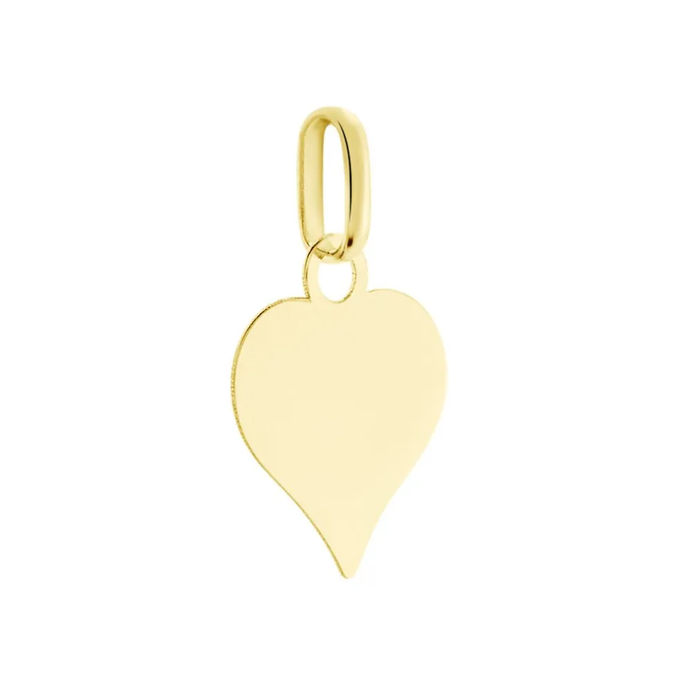 Pendentif Eudocie Coeur Message Or Jaune
