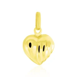 Pendentif Eudocie Coeur Stri Or Jaune