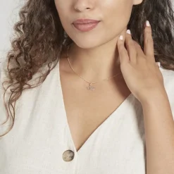 Pendentif Eudocie Coeurs Ciseles Or Bicolore