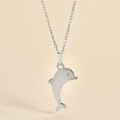 Pendentif Eudore Argent Blanc