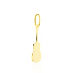 Pendentif Fatema Musique Guitare Or Jaune