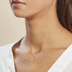 Pendentif Fatema Musique Guitare Or Jaune