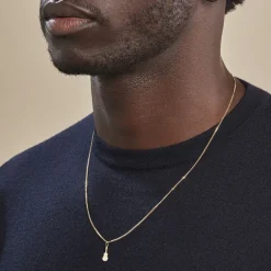 Pendentif Fatema Musique Guitare Or Jaune