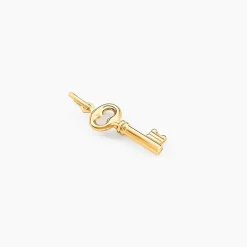Pendentif Fatilia Clef Coeur Or Jaune