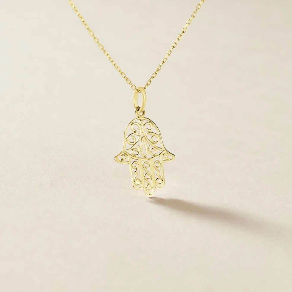 Pendentif Fatima Or Jaune