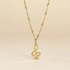 Pendentif Fausta Musique Or Jaune