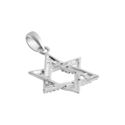 Pendentif Faye Or Blanc Oxyde De Zirconium