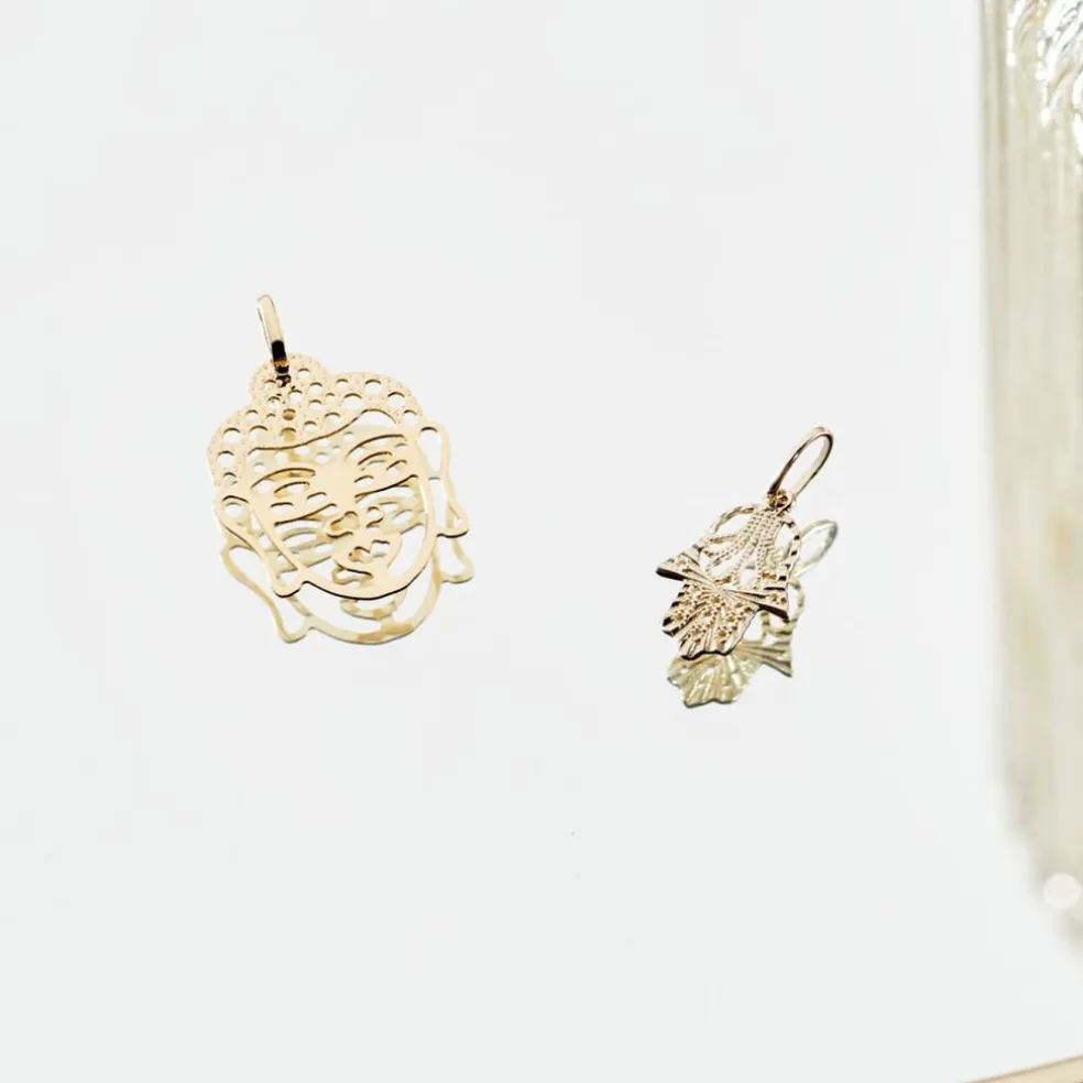Pendentif Fazzia Bouddha Or Jaune