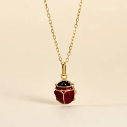 Pendentif Fedelina Coccinelle Or Jaune