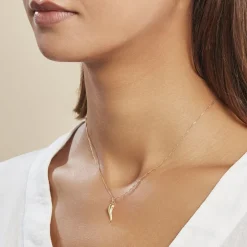 Pendentif Felicette Corne Abondance Or Jaune