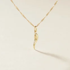 Pendentif Felicette Corne Abondance Or Jaune