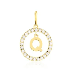 Pendentif Gabe Or Jaune Oxyde De Zirconium
