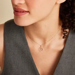 Pendentif Gabe Or Jaune Oxyde De Zirconium