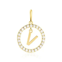 Pendentif Gabe Or Jaune Oxyde De Zirconium