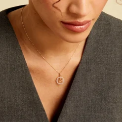 Pendentif Gabe Or Jaune Oxyde De Zirconium