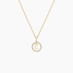 Pendentif Gabe Or Jaune Oxyde De Zirconium