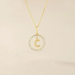 Pendentif Gabe Or Jaune Oxyde De Zirconium