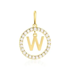 Pendentif Gabe Or Jaune Oxyde De Zirconium