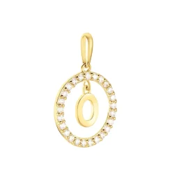 Pendentif Gabe Or Jaune Oxyde De Zirconium