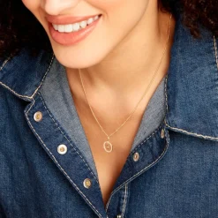 Pendentif Gabe Or Jaune Oxyde De Zirconium