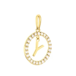 Pendentif Gabe Or Jaune Oxyde De Zirconium