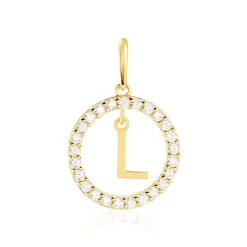 Pendentif Gabe Or Jaune Oxyde De Zirconium