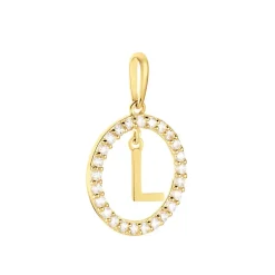 Pendentif Gabe Or Jaune Oxyde De Zirconium