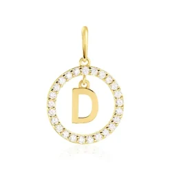 Pendentif Gabe Or Jaune Oxyde De Zirconium