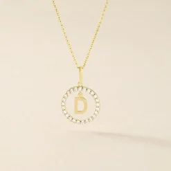 Pendentif Gabe Or Jaune Oxyde De Zirconium