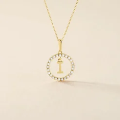 Pendentif Gabe Or Jaune Oxyde De Zirconium