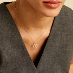 Pendentif Gabe Or Jaune Oxyde De Zirconium