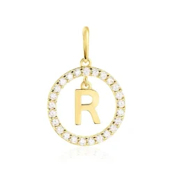 Pendentif Gabe Or Jaune Oxyde De Zirconium