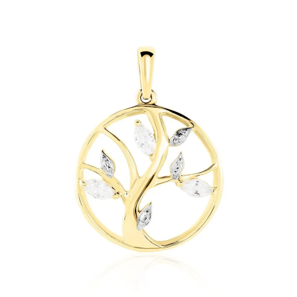 Pendentif Godolieba Or Jaune Oxyde De Zirconium