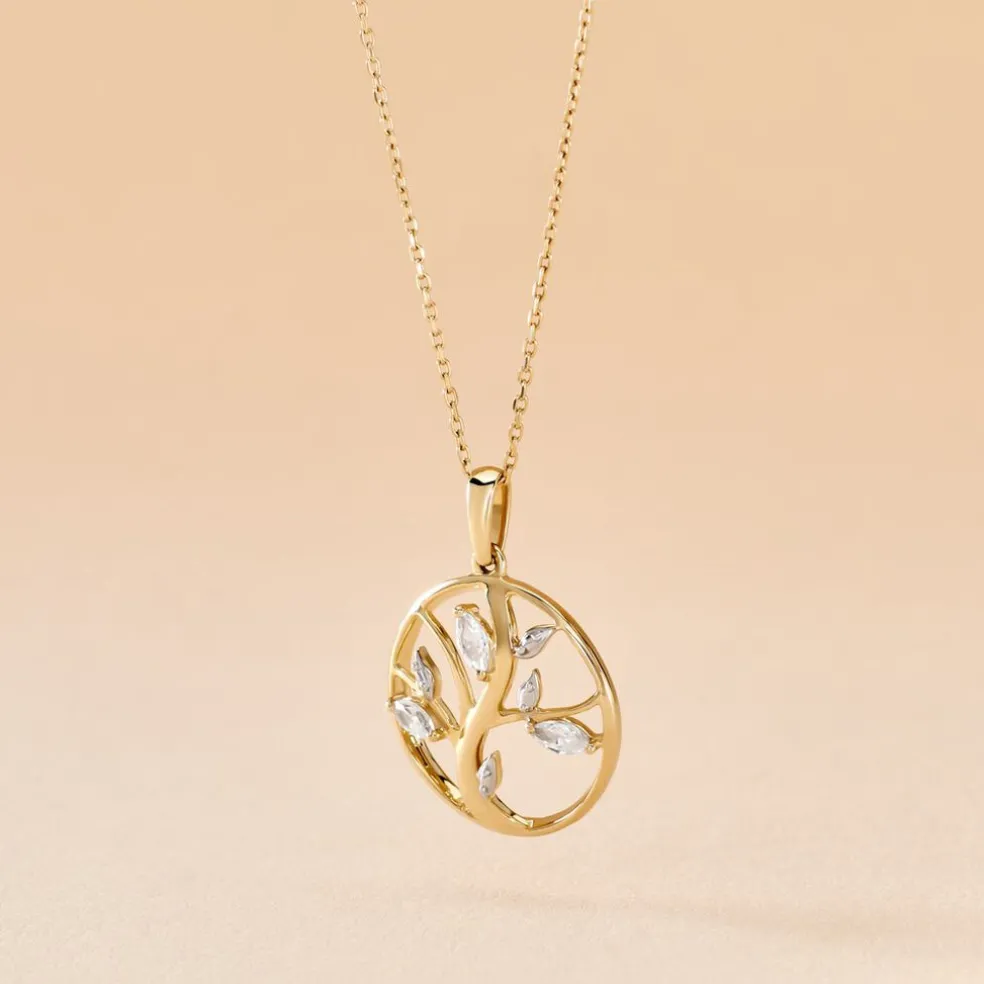 Pendentif Godolieba Or Jaune Oxyde De Zirconium