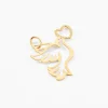 Pendentif Guecha Colombe Et Coeur Or Jaune