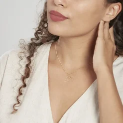 Pendentif Guecha Colombe Et Coeur Or Jaune