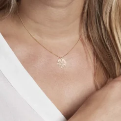 Pendentif Hadaya Lotus Or Jaune