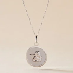 Pendentif Hannae Or Blanc