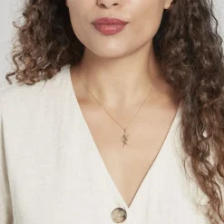 Pendentif Heliciane Fee Or Jaune