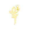 Pendentif Heliciane Fee Or Jaune