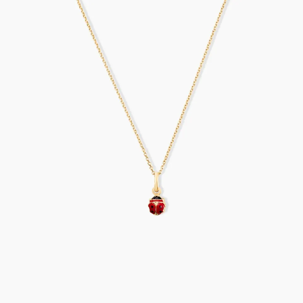 Pendentif Helidie Coccinelle Or Jaune