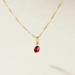 Pendentif Helidie Coccinelle Or Jaune