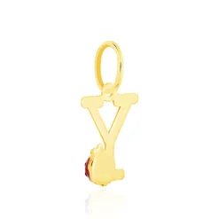 Pendentif Helidie Coccinelle Lettre Or Jaune