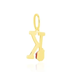 Pendentif Helidie Coccinelle Lettre Or Jaune