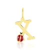Pendentif Helidie Coccinelle Lettre Or Jaune