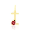 Pendentif Helidie Coccinelle Lettre Or Jaune